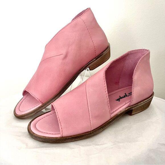 Free People Mount Blanc Pink Leather Sandal in Sz 8.5 (39) New in Box - Picture 6 of 13